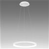 Gea luce KRIZIA S/P 3000K - SOSPENSIONE COLORE BIANCO A LED 3000K 2300LM 30W DIMMERABILE IN ALLUMINIO D.48CM