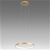 Gea luce KRIZIA S/P 3000K - SOSPENSIONE COLORE ORO A LED 3000K 2200LM 30W DIMMERABILE IN ALLUMINIO D.48CM