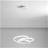 Gea luce DIVA S/P - LAMPADARIO A SOSPENSIONE COLORE BIANCO A LED 3000K 1950LM 39W DIMMERABILE