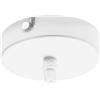 Gea luce GSOB10- ROSONE 1 FORO BIANCO SATINATO IN METALLO PIU' ACCESSORI INCLUSI D.10CM
