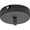 Gea luce GSOB11- ROSONE 1 FORO NERO SATINATO IN METALLO PIU' ACCESSORI INCLUSI D.10CM