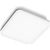Gea luce GES832- PLAFONIERA QUADRATA BIANCA A LED 4000K 1620LM 18W IP66 28CM