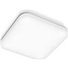Gea luce GES833- PLAFONIERA QUADRATA BIANCA A LED 4000K 2700LM 30W IP66 33CM