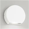 Gea luce GES890C- SEGNAPASSI BIANCO A LED 3000K 475LM 5W IP54 9,8CM ALLUMINIO E VETRO