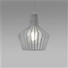 Gea luce GSOS06- SOSPENSIONE FILLY SENZA ROSONE D ATTACCO CON CAVO IN TESSUTO FINITURA GRIGIO CEMENTO 1 LUCE ATTACCO E27