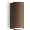 Gea luce GES905- APPLIQUE RUGGINE 2 LUCI ATTACCO GU10 IP44 6,8X16CM
