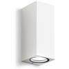 Gea luce GES913- APPLIQUE BIANCO 2 LUCI ATTACCO GU10 IP44 6,8X16CM QUADRATO