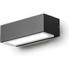 Gea luce GES960- APPLIQUE LED 4000K 395LM 10W ALLUMINIO IP65 GRIGIO ANTRACITE 18CM