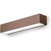 Gea luce GES965- APPLIQUE LED 4000K 824LM 20W ALLUMINIO IP65 RUGGINE 36CM