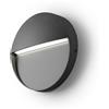 Gea luce GES983- SEGNAPASSI GRIGIO ANTRACITE A LED 4000K 150LM 3W IP65 D.11CM TONDO