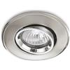 Gea luce GFA001- FARETTO AD INCASSO ALLUMINIO FINITURA CROMO-NICKEL 1 LUCE ATTACCO GU10 ORIENTABILE