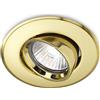 Gea luce GFA003- FARETTO AD INCASSO ALLUMINIO FINITURA ORO LUCIDO E SATINATO 1 LUCE ATTACCO GU10 ORIENTABILE