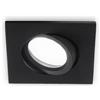 Gea luce GFA052- FARETTO QUADRATO IN ALLUMINIO ORIETABILE COLORE NERO 8,4CM ATTACCO GU10 DA INCASSO