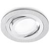 Gea luce GFA090- FARETTO TONDO IN ALLUMINIO ORIETABILE COLORE ALLUMINIO SPAZZOLATO 9,3CM ATTACCO GU10 DA INCASSO