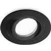 Gea luce GFA092- FARETTO TONDO IN ALLUMINIO ORIETABILE COLORE NERO OPACO 9,3CM ATTACCO GU10 DA INCASSO