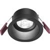 Gea luce GFA1001C- FARETTO DA INCASSO IN ALLUMINIO DIFFUSORE TRASPARENTE A LED 3000K 595LM 8W NERO D.9CM