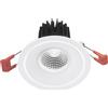 Gea luce GFA1030N- FARETTO DA INCASSO IN ALLUMINIO DIFFUSORE TRASPARENTE A LED 4000K 510LM 8W BIANCO D.10CM