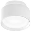 Gea luce GFA1071- FARETTO IN ALLUMINIO D.11,4CM BIANCO SATINATO 2 LUCI LED 3000K 900LM 2+10W
