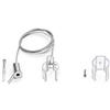 Gea luce GSTC22- KIT CAVO SINGOLO CLIP PER SOSPENSIONI PER NEON FLEX 360 GRIGIO