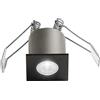 Gea luce GFA1093C- FARETTO DA INCASSO ANTIABBAGLIO A LED 3000K 230LM 3W NERO QUADRATO