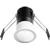 Gea luce GFA1110C- FARETTO AD INCASSO OTTICA RIENTRATA A LED 3000K 400LM 5W D.4CM BIANCO