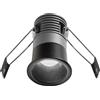 Gea luce GFA1111C- FARETTO AD INCASSO OTTICA RIENTRATA A LED 3000K 400LM 5W D.4CM NERO