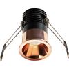 Gea luce GFA1112C- FARETTO AD INCASSO OTTICA RIENTRATA A LED 3000K 400LM 5W D.4CM ORO ROSA