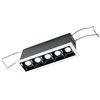 Gea luce GFA1120N- FARETTO DA INCASSO 5 LUCI LED 4000K 830LM 10W ANTIABBAGLIO COLORE BIANCO