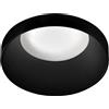Gea luce GFA1161- FARETTO AD INCASSO TONDO 1 LUCE ATTACCO GU10 D.7,2CM ALLUMINIO NERO