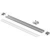 Gea luce GSTP61- PROFILO IN ALLUMINIO INSTALLAZIONE A PLAFONE PER MOBILI/SOFFITTO/PARETE SEZIONABILE COLORE GRIGIO DIFFUSORE INCASSO