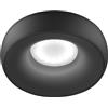 Gea luce GFA1171- FARETTO OTTICA ARRETRATA AD INCASSO TONDO 1 LUCE ATTACCO GU10 D.9,8CM ALLUMINIO NERO