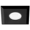 Gea luce GFA1191- FARETTO INCASSO 1 LUCE LISCIO NERO IN ALLUMINIO QUADRATO 9,4CM ATTACCO GU10