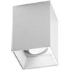 Gea luce GFA1230- FARETTO ORIENTABILE BIANCO 1 LUCE ATTACCO GU10 QUADRATA L.8,5CM H.11,5CM