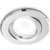 Gea luce GFA130- FARETTO DA INCASSO ORIENTABILE IN ALLUMINIO COLORE ALLUMINIO SPAZZOLATO D.8,5CM 1 LUCE ATTACCO GU10