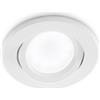 Gea luce GFA131- FARETTO DA INCASSO ORIENTABILE IN ALLUMINIO COLORE BIANCO OPACO D.8,5CM 1 LUCE ATTACCO GU10