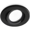 Gea luce GFA132- FARETTO DA INCASSO ORIENTABILE IN ALLUMINIO COLORE NERO OPACO D.8,5CM 1 LUCE ATTACCO GU10