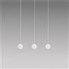 Gea luce GUYA S/3 - SOSPENSIONE 3 LUCI A LED LINEARE 3000K 1525LM 24W BIANCO
