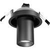 Gea luce GFA1381- FARETTO AD INCASSO ORIENTABILE 1 LUCE ATTACCO GU10 COLORE NERO SATINATO D.5,7CM