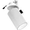 Gea luce GFA1390- FARETTO AD INCASSO ORIENTABILE 1 LUCE ATTACCO GU10 COLORE BIANCO SATINATO D.5,7CM H.9CM