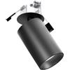 Gea luce GFA1391- FARETTO AD INCASSO ORIENTABILE 1 LUCE ATTACCO GU10 COLORE NERO SATINATO D.5,7CM H.9CM