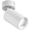Gea luce GFA1394- FARETTO SPOT ORIENTABILE BIANCO SATINATO D.5,7CM 1 LUCE ATTACCO GU10