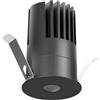 Gea luce GFA1415C- FARETTO LED AD INCASSO COLORE NERO 3000K 1900LM 18W D.6,2CM