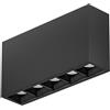 Gea luce GFA1431C- MODULO LED 5 PUNTI LUCE ATTACCO LED 3000K 800LM 10W 13,7CM NERO