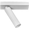 Gea luce GFA1470C- SPOT FARETTO ORIENTABILE 1 LUCE ATTACCO LED 3000K 522LM 7W BIANCO SATINATO D.3,5CM ATTACCO 14X4,5CM