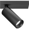 Gea luce GFA1473H- SPOT FARETTO ORIENTABILE 1 LUCE ATTACCO LED 2700K 1009LM 12W NERO SATINATO D.5,5CM ATTACCO 16,5X5,5CM