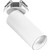 Gea luce GFA1482C- FARETTO AD INCASSO ORIENTABILE 1 LUCE ATTACCO LED 3000K 1051LM 12W D.5,5CM BIANCO