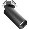 Gea luce GFA1483H- FARETTO AD INCASSO ORIENTABILE 1 LUCE ATTACCO LED 2700K 1009LM 12W D.5,5CM NERO