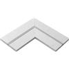 Gea luce PCALA1- RACCORDO PICCOLO A L PER PROFILI/STRISCE LED 2 PEZZI PER CARRARA P