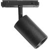 Gea luce MODENA SP/G - FARETTO PROIETTORE REGOLABILE NERO PER BINARI 48V INCASTRO MAGNETICO LED 3000K 970LM 15W