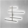 Gea luce RAKE AXL - APPLIQUE DA PARETE A LED 3000K 8424LM 10,2 ANTICATO-ACCIAIO DIMMERABILE 120CM